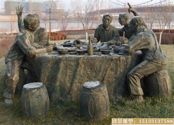 城市景观铜雕塑 人物铜雕塑制作厂家