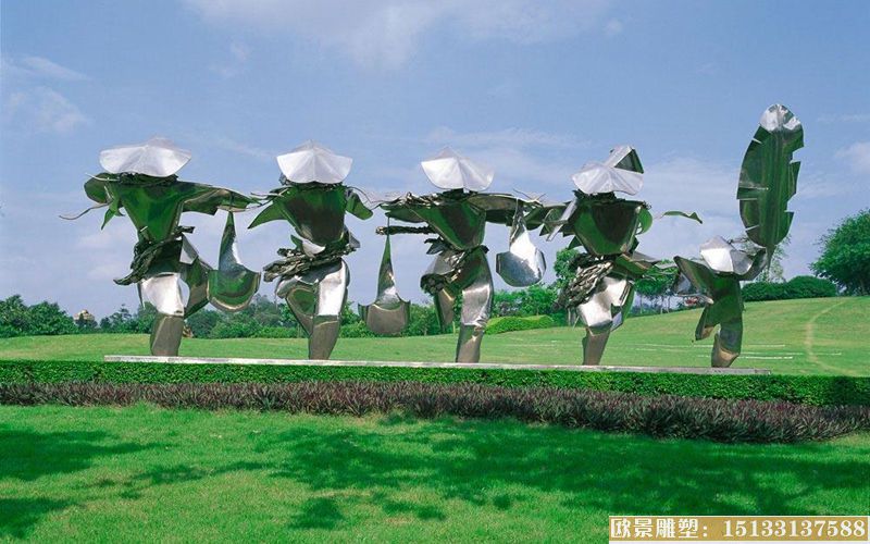 不锈钢公园雕塑1