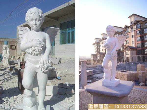 北京珠光房地产珠江御景别墅区主雕塑 人物石雕