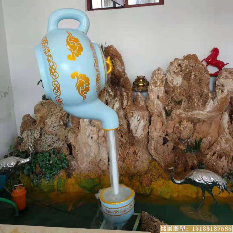 不锈钢景观壶 茶壶 壶雕塑制作厂家